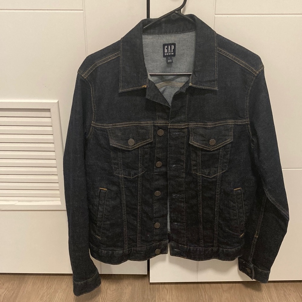 GAP Blue Dark Wash Denim Jacket